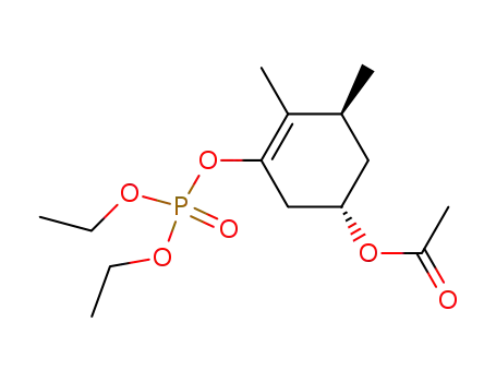 Acetic acid (1S,5S)-3-(diethoxy-phosphoryloxy)-4,5-dimethyl-cyclohex-3-enyl ester