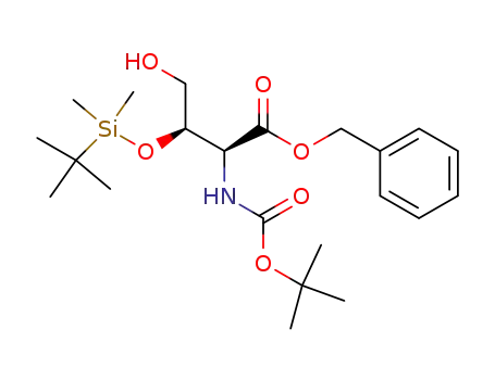 N-tert-butoxycarbonyl-(2S,3R)-3-tert-butyldimethylsiloxyhomoserine benzyl ester