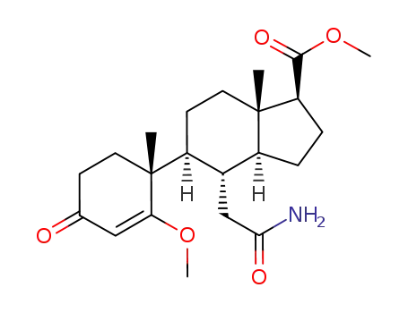 (1S,3aS,4S,5S,7aS)-4-Carbamoylmethyl-5-((R)-2-methoxy-1-methyl-4-oxo-cyclohex-2-enyl)-7a-methyl-octahydro-indene-1-carboxylic acid methyl ester