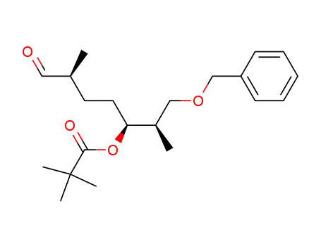 2,2-Dimethyl-propionic acid (1S,4S)-1-((R)-2-benzyloxy-1-methyl-ethyl)-4-methyl-5-oxo-pentyl ester