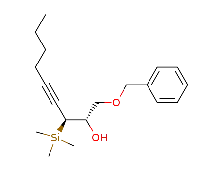 (2S,3S)-1-Benzyloxy-3-trimethylsilanyl-non-4-yn-2-ol