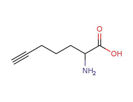 Molecular Structure of 211054-03-4 ((R)-2-AMINOHEPT-6-YNOIC ACID)