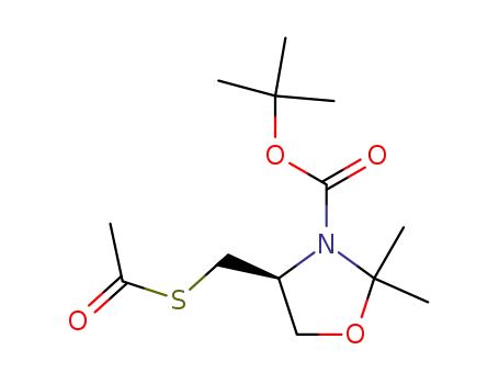 (S)-S-acetyl-N-(tert-butoxycarbonyl)-2,2-dimethyl-4-(thiomethyl)-1,3-oxazolidine