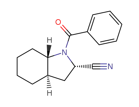 (2S,3aR,7aS)-1-Benzoyl-octahydro-indole-2-carbonitrile