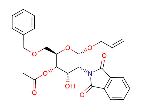 Allyl 4-O-acetyl-6-O-benzyl-2-deoxy-2-phthalimido-α-D-allopyranoside