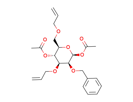 Acetic acid (2S,3S,4S,5R,6R)-5-acetoxy-4-allyloxy-6-allyloxymethyl-3-benzyloxy-tetrahydro-pyran-2-yl ester