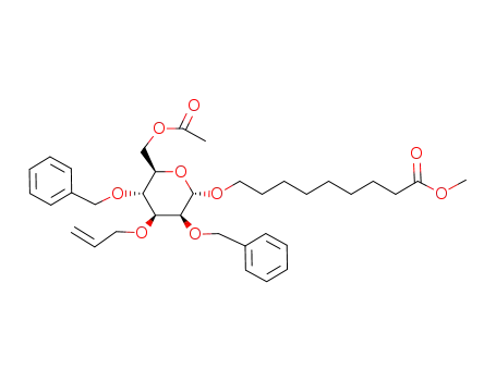 8-methoxycarbonyloctyl-6-O-acetyl-3-O-allyl-2,4-di-O-benzyl-α-D-mannopyranosyl bromide