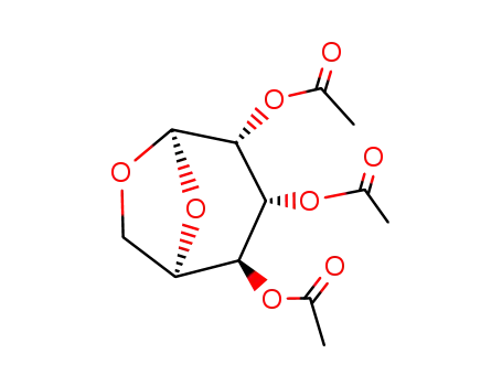 Molecular Structure of 14661-13-3 (1,6-ANHYDRO-BETA-D-GLUCOSE-2,3,4-TRI-O-ACETATE)