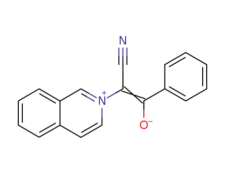 Molecular Structure of 61095-44-1 (Isoquinolinium, 1-cyano-2-oxo-2-phenylethylide)