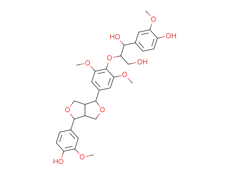 2-[2,6-Dimethoxy-4-[tetrahydro-4-(4-hydroxy-3-methoxyphenyl)-1H,3H-furo[3,4-c]furan-1-yl]phenoxy]-1-(4-hydroxy-3-methoxyphenyl)-1,3-propanediol
