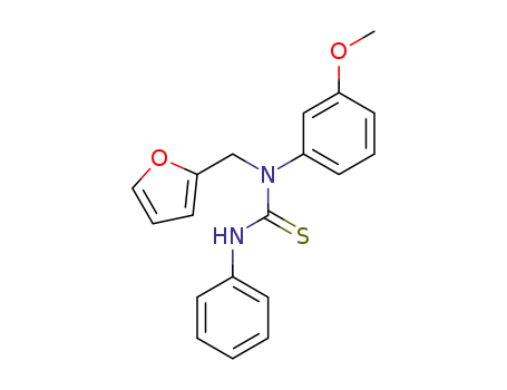 Thiourea, N-(2-furanylmethyl)-N-(3-methoxyphenyl)-N'-phenyl-