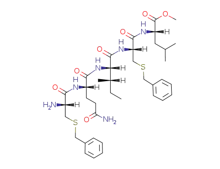 (S)-2-((R)-2-{(2S,3S)-2-[(S)-2-((R)-2-Amino-3-benzylsulfanyl-propionylamino)-4-carbamoyl-butyrylamino]-3-methyl-pentanoylamino}-3-benzylsulfanyl-propionylamino)-4-methyl-pentanoic acid methyl ester