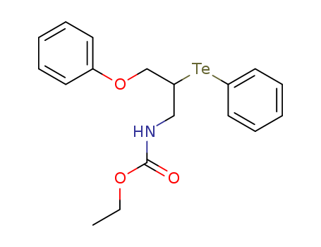 Carbamic acid, [3-phenoxy-2-(phenyltelluro)propyl]-, ethyl ester