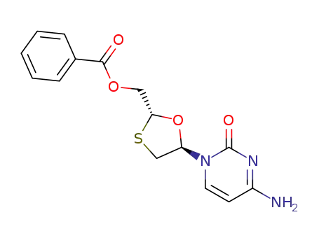 Benzoic acid (2R,5R)-5-(4-amino-2-oxo-2H-pyrimidin-1-yl)-[1,3]oxathiolan-2-ylmethyl ester