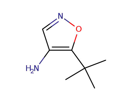Molecular Structure of 87633-24-7 (4-Isoxazolamine, 5-(1,1-dimethylethyl)-)