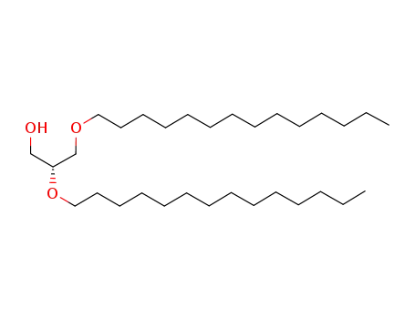 Molecular Structure of 1070-07-1 (1-Propanol, 2,3-bis(tetradecyloxy)-, (R)-)
