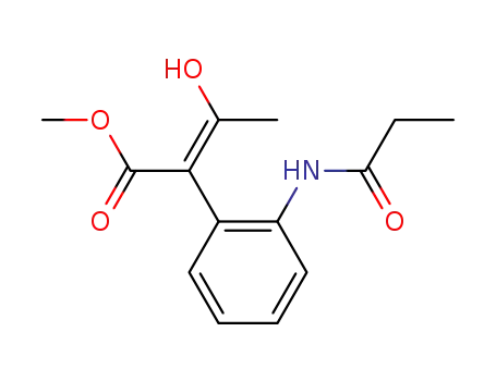 (Z)-3-Hydroxy-2-(2-propionylamino-phenyl)-but-2-enoic acid methyl ester