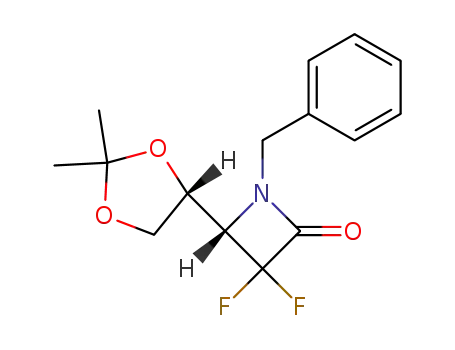 (S)-1-Benzyl-4-((R)-2,2-dimethyl-[1,3]dioxolan-4-yl)-3,3-difluoro-azetidin-2-one