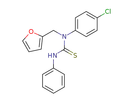 Thiourea, N-(4-chlorophenyl)-N-(2-furanylmethyl)-N'-phenyl-