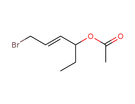 6-Bromo-4-hexen-3-yl acetate