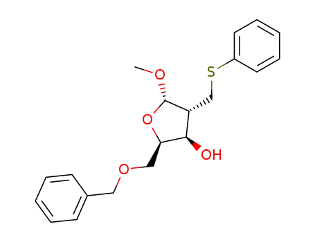 Methyl 5-O-benzyl-2-deoxy-2-phenylthiomethyl-α-D-xylo-pentofuranoside
