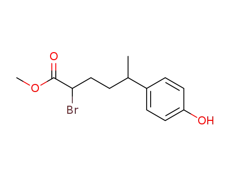 methyl 2-bromo-5-(4-hydroxyphenyl)hexanoate