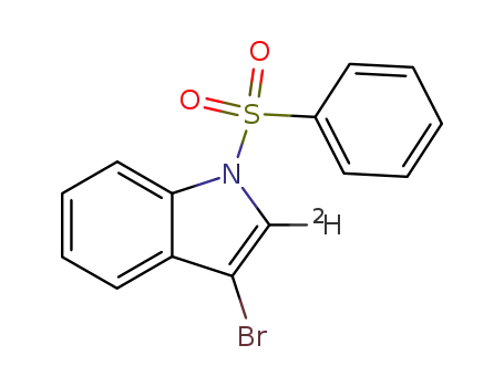 3-bromo-2-deutero-1-phenylsulfonylindole