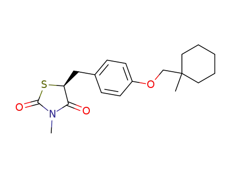 2,4-Thiazolidinedione,
3-methyl-5-[[4-[(1-methylcyclohexyl)methoxy]phenyl]methyl]-, (S)-