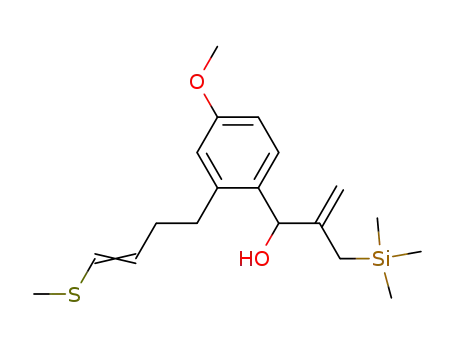 1-(1-hydroxy-2-trimethylsilylmethylprop-2-enyl)-4-methoxy-2-(4-methylthiobut-3-enyl)benzene