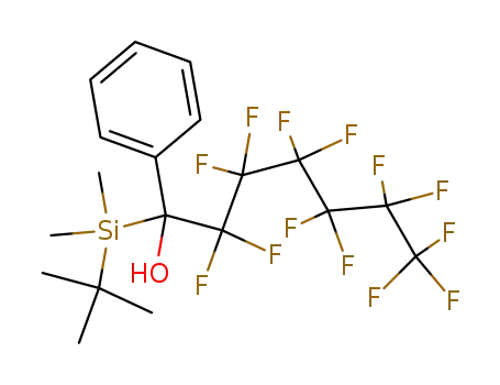 1-(tert-Butyl-dimethyl-silanyl)-2,2,3,3,4,4,5,5,6,6,7,7,7-tridecafluoro-1-phenyl-heptan-1-ol