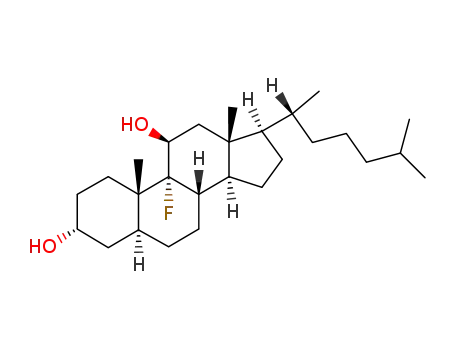 9α-fluoro-11β-hydroxy-3α-cholestanol