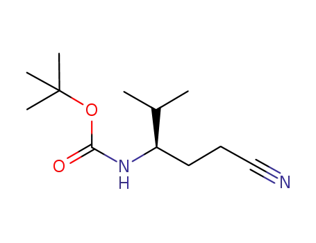 (4R)-4-(tert.-Butoxycarbonylamino)-5-methyl-hexanenitrile