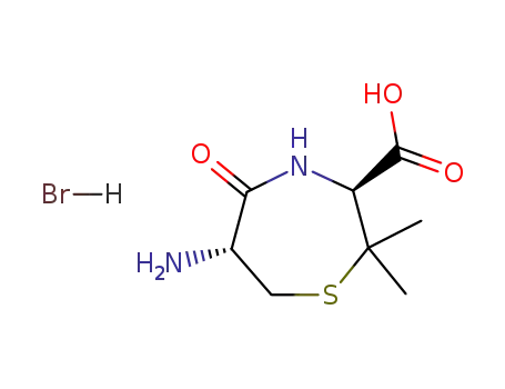 6L-amino-3D-carboxy-2,2-dimethyl-5-oxoperhydro-1,4-thiazepine hydrobromide salt