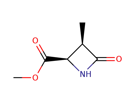 Molecular Structure of 144452-34-6 (2-Azetidinecarboxylicacid,3-methyl-4-oxo-,methylester,cis-(9CI))