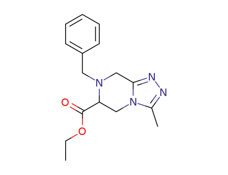 7-Benzyl-3-methyl-5,6,7,8-tetrahydro-[1,2,4]triazolo[4,3-a]pyrazine-6-carboxylic acid ethyl ester