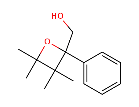 Molecular Structure of 61266-59-9 (2-Oxetanemethanol, 3,3,4,4-tetramethyl-2-phenyl-)