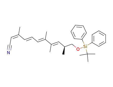(2Z,4E,6E,8E)-(S)-11-(tert-Butyl-diphenyl-silanyloxy)-3,7,8,10-tetramethyl-undeca-2,4,6,8-tetraenenitrile