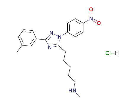 Methyl-{5-[2-(4-nitro-phenyl)-5-m-tolyl-2H-[1,2,4]triazol-3-yl]-pentyl}-amine; hydrochloride