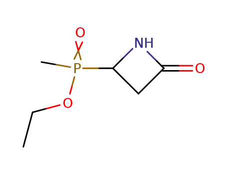 Molecular Structure of 84673-24-5 (O-ethyl(4-oxoazetidin-2-yl)methylphosphinate)