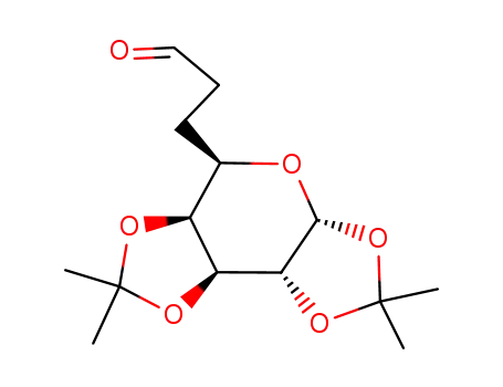 3-((3aR,5R,5aS,8aS,8bR)-2,2,7,7-tetramethyltetrahydro-5Hbis([1,3]dioxolo)[4,5-b:4',5'-d]pyran-5-yl)propanal