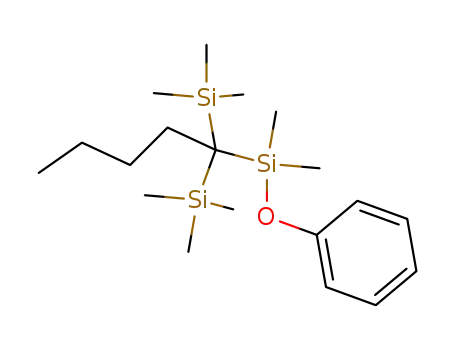 Molecular Structure of 78907-57-0 (1-(Dimethylphenoxysilyl)-1,1-bis(trimethylsilyl)pentan)