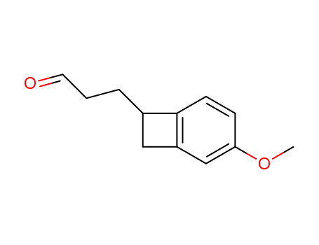 Molecular Structure of 80251-97-4 (Bicyclo[4.2.0]octa-1,3,5-triene-7-propanal, 3-methoxy-)