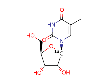 Uridine-1'-13C, 5-methyl- (9CI)