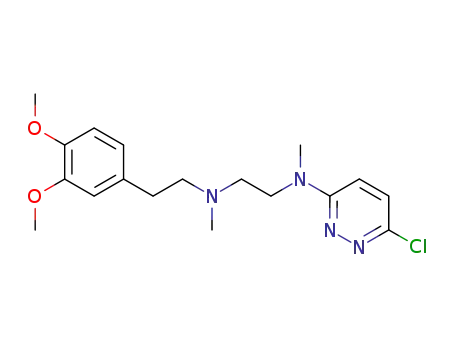 N-<2-(3,4-dimethoxyphenyl)-ethyl>-N'-(3-chloropyridazinyl)-N,N'-dimethylethylenediamine