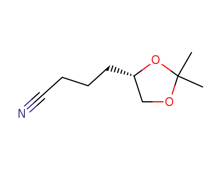 Molecular Structure of 90472-95-0 ((S)-4,5-ISOPROPYLIDENE HEXANONITRILE)