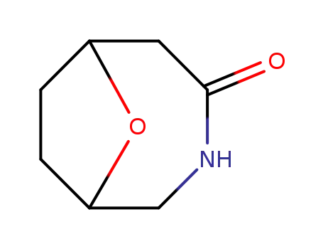 Molecular Structure of 79352-40-2 (9-Oxa-3-azabicyclo[4.2.1]nonan-4-one)