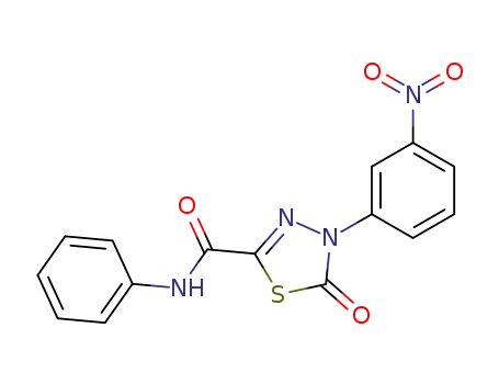 4-(3-Nitro-phenyl)-5-oxo-4,5-dihydro-[1,3,4]thiadiazole-2-carboxylic acid phenylamide
