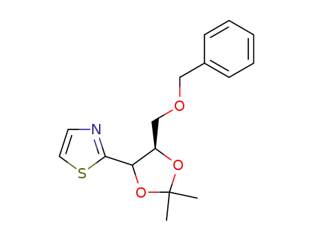 (1R,2R)-3-O-benzyl-1,2-O-isopropylidene-1-(2-thiazolyl)-1,2,3-propanetriol