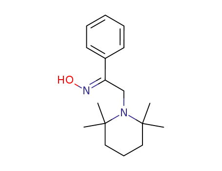 Ethanone, 1-phenyl-2-(2,2,6,6-tetramethyl-1-piperidinyl)-, oxime, (E)-