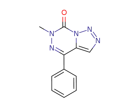 Molecular Structure of 118526-85-5 (6-methyl-4-phenyl-6H-<1,2,3>triazolo<1,5-d><1,2,4>triazin-7-one)